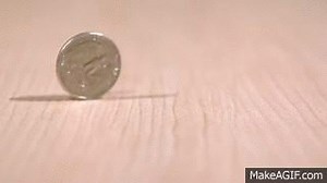 Infinitely Spinning Coin on Make a GIF