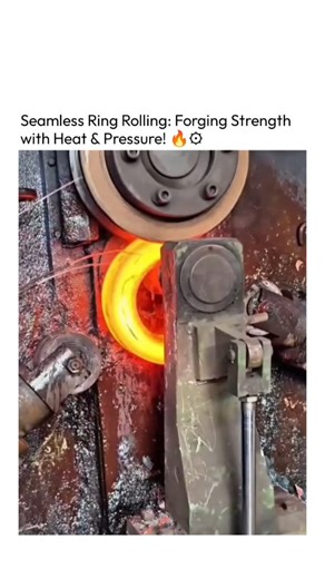 The Technology | Seamless Ring Rolling: Forging Strength with Heat & Pressure! 🔥⚙️ Witness the mesmerizing power of the Seamless Ring Rolling process! This... | Instagram