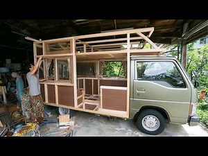 Man Turns Old Pickup Truck into STUNNING DIY CAMPER | Start to Finish by ‪@yudaikawase‬
