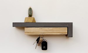 Key Holder for Wall / Key Organizer / Key Hanger/ Minimalist Modern/ Concrete Key Holder / Magnetic Wall Mount / Housewarming/ Shelf Wall - Etsy