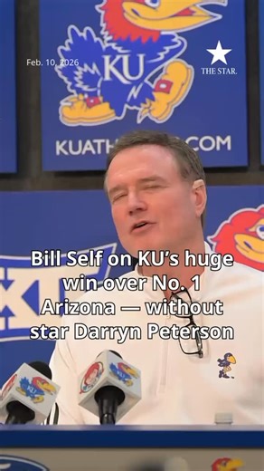 The Kansas men’s basketball team pulled off what seemed like an improbable task entering Monday night — and then was made even more difficult. The No. 9 Jayhawks managed to upset No. 1 Arizona and hand the Wildcats (23-1) their first loss. Perhaps the most stunning part? Kansas did it without star freshman Darryn Peterson. He was out due to flu-like symptoms, a KU Athletics spokesperson announced shortly before the game. Read our takeaways from the win — and an interesting twist to the Peterson