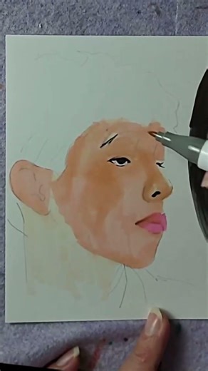 How to do skin tone with alcohol marker