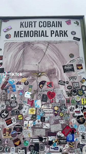 Kurt Cobain Memorial in Aberdeen, Washington