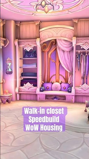 Building my dream walk-in closet in WoW 🔮 ‪@Warcraft‬ #worldofwarcraft #cozygaming #wowhousing