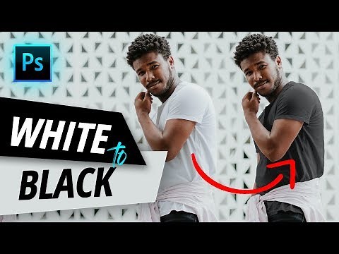 White Shirt to Black Photoshop