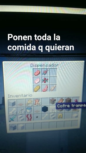 como hacer una heladera funcional facil y sencilla en #minecraft