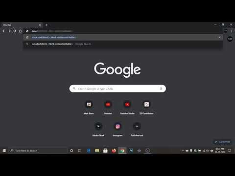 How to open Notepad in Google Chrome