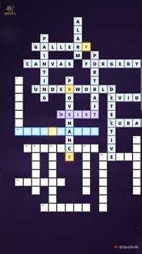 Unsolved Art Heists Crossword 🖼️ Can You Crack the Case? #Shorts