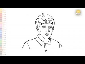 Niall Horan easy drawing | Portrait drawing videos | How to draw Niall Horan step by step