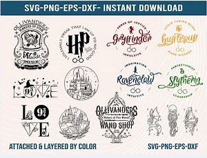 Magic Wand SVG Bundle, Wizard School Designs (digital Download) - Etsy