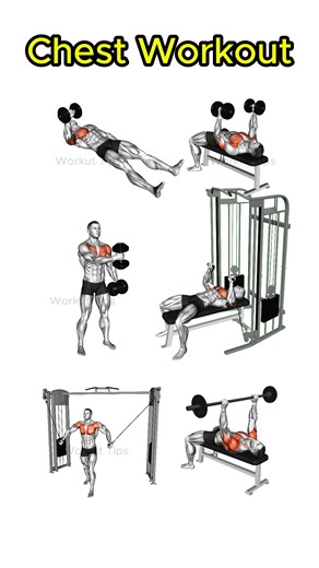 5 Effective Chest Workout 🔥 #fitness #gym #workout #Chest #chestworkout | Workout Tips