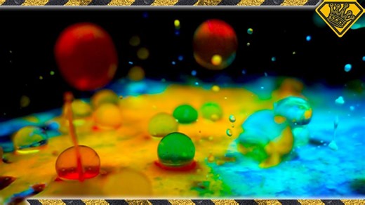 Experiments captured in satisfying slow motion