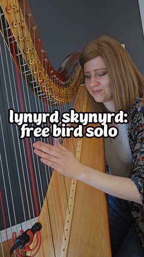 I started arranging this for electric lever harp with backing track, but then decided for some reason I needed more of a challenge, so switched harps and went for the solo AND accompaniment 🤪 #harp #music #lynyrdskynyrd #freebird #solo #guitar | Kristan Toczko