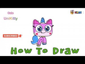 how to Draw Unikitty – Super Cute Style and Colorful Character Art