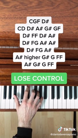 Lose Control Piano Tutorial