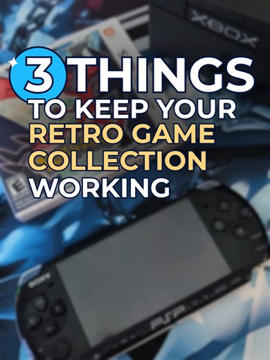 🎮 Attention retro game collectors! If you love your physical media as much as I do, here's a gentle yearly reminder. There are a few crucial things you might want to check on for those who own an original Xbox, PSP, and Nintendo 3DS games to keep them in top shape. A little maintenance can go a long way in preserving your retro game and console collection. #OriginalXbox #PSP #3DS #retrogaming #physicalmedia