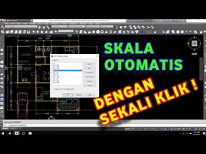 Membuat skala annotative di Autocad | annotation scale autocad