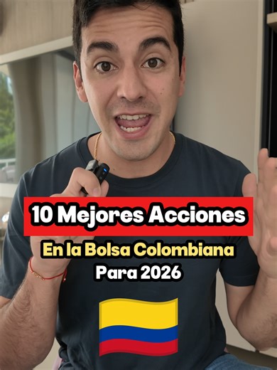 Las mejores acciones en la Bolsa de Valores de Colombia para 2026