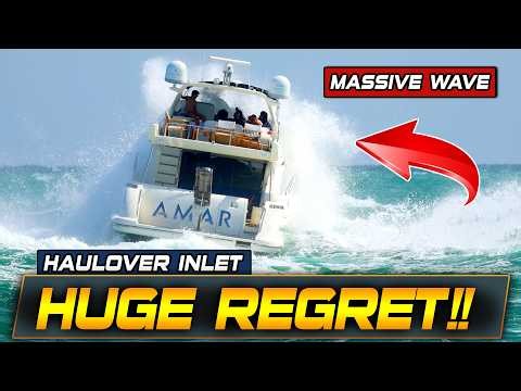 STORM APPROACHES BOATS VS HUGE WAVES AT HAULOVER INLET | HAULOVER BOATS | BOAT ZONE
