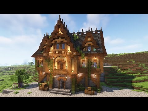 Minecraft | How to build a Medieval Warehouse (Storage House) | Tutorial