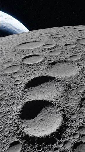 Earth View from the Moon Above – The Most Breathtaking Sight in Space 🌍🌕✨