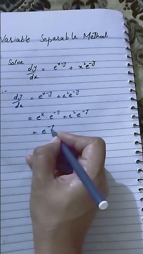 example of separation of variables(Maths academy)