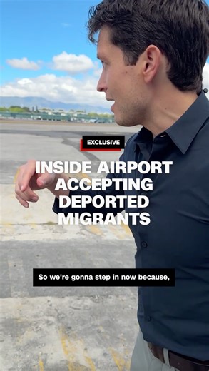 CNN's David Culver is on the tarmac near Guatemala City as a plane carrying migrants who were deported from the US touches down. | CNN