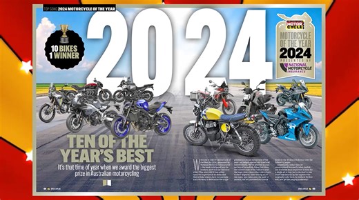 AMCN's 2024 Yearbook Issue is out now, with the winner of the highly anticipated Motorcycle of the year! To find out which ten bikes made the cut for 2024, and which absolute legend was crowned the ultimate winner, grab your copy of AMCN! https://subscribe.amcn.com.au/ #MOTY #AMCN | Australian Motorcycle News