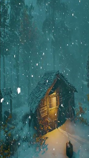 Winter ambience! Blizzard at the cabin in HD! Forest snowstorm sounds