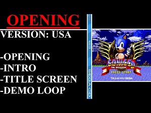 Sonic CD [USA] (Sega CD) - (Opening & Demo Loop)