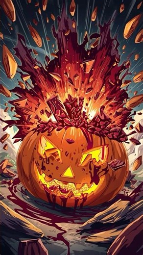 My Pumpkin Exploded Like a Horror Movie! #shorts #shortvideo #funnyvideo