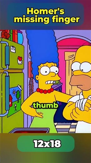 Homer's missing finger #simpsons