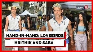 Hrithik Roshan spent quality time with his ladylove Saba Azad post returning from Assam. Take a look #HrithikRoshan #SabaAzad #Bollywood #Lovebirds #Romance #Bond | News18