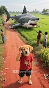 The poor puppy rescue pregnant Shark 🦈 #puppy #rescue #sharks #pregnancy #animals | Puppy Life Lessons