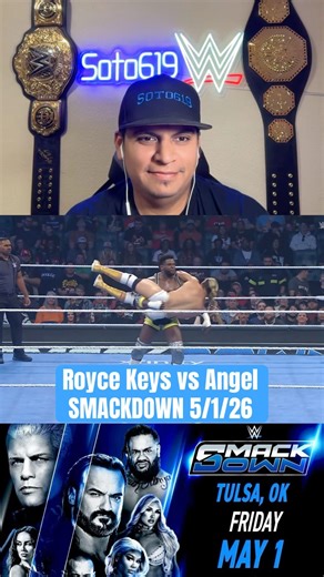 Royce Keys vs Angel on SMACKDOWN 5/1/26 #wwe #smackdown #roycekeys #soto619