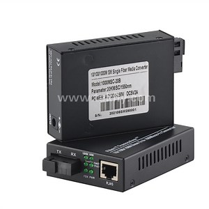 [Hot Item] Gigabit 10/100/1000m Sc Single Fiber Single Mode 1310/1550nm Fiber Ethernet Media Converter