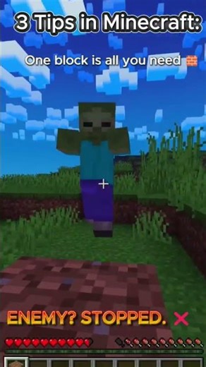 3 Life-Saving Minecraft Tips #shorts
