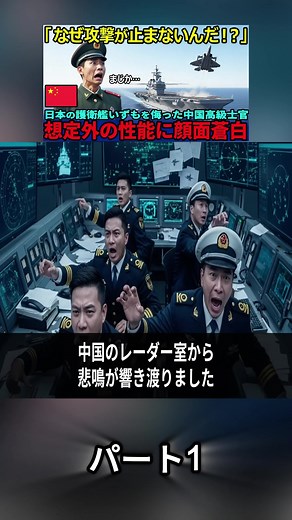 護衛艦いずもの驚異的性能に驚愕する中国士官