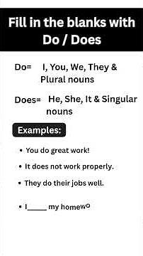 I Mastered DO vs DOES in 10 Minutes and You Can Too!