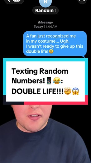 Texting Random Numbers!📱😂: DOUBLE LIFE!!!🤯😱 #comedy #viral #textingstory #prank
