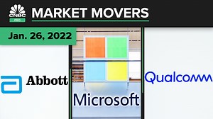 Abbott, Microsoft, and Qualcomm are some of today's picks: Pro Market Movers Jan. 26