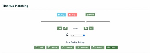 Online Tinnitus Matching