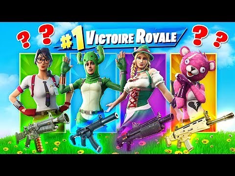 SKIN de FILLES ALÉATOIRE CHALLENGE ! Défi FORTNITE Battle Royale