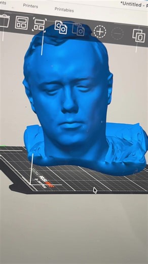 First 3D scan of my face #printfarm #3dprinting #3dprint #3dprinter #3Dscan