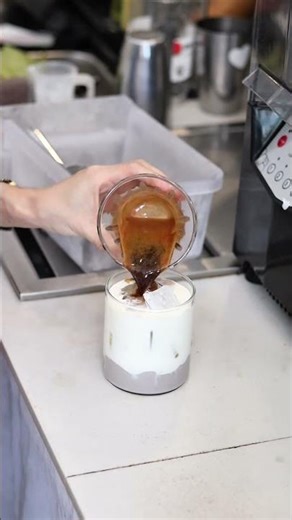 How I make Taro Ice Latte #foryou #recipe #moko