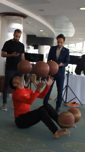 546K views · 4.2K reactions | Longest time spinning 5 basketballs  10.35 seconds by Ali Souri  | Guinness World Records | Facebook