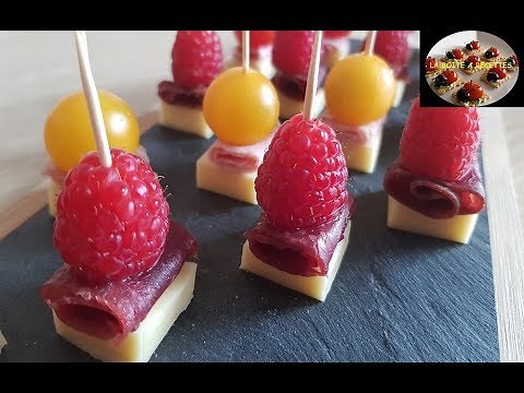 #2 Brochettes apéritives (Facile et Rapide) - APERITIF DINTAOIRE - LA BOITE A RECETTES