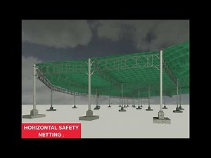 How to Design Horizontal Safety Netting Project. #construction #Formwork #Safety