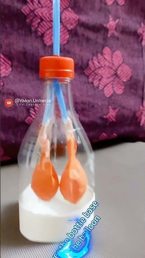 DIY- Lungs System 🫁 working model with balloon | #schoolproject #diy #trending #viral #science #kids
