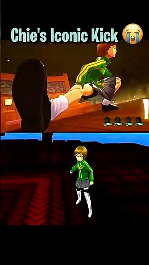 Persona 4 Revival - Chie's Iconic Kick vs Golden... #shorts